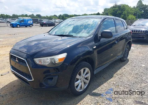 2014 Mitsubishi Outlander Sport Es из США, поврежденный, VIN 4A4AR3AU5EE003699